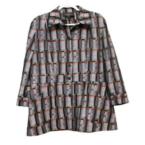 NWT Hilton Hollis Jacket Size Large Multicolor Boho Artsy Business Casual Career